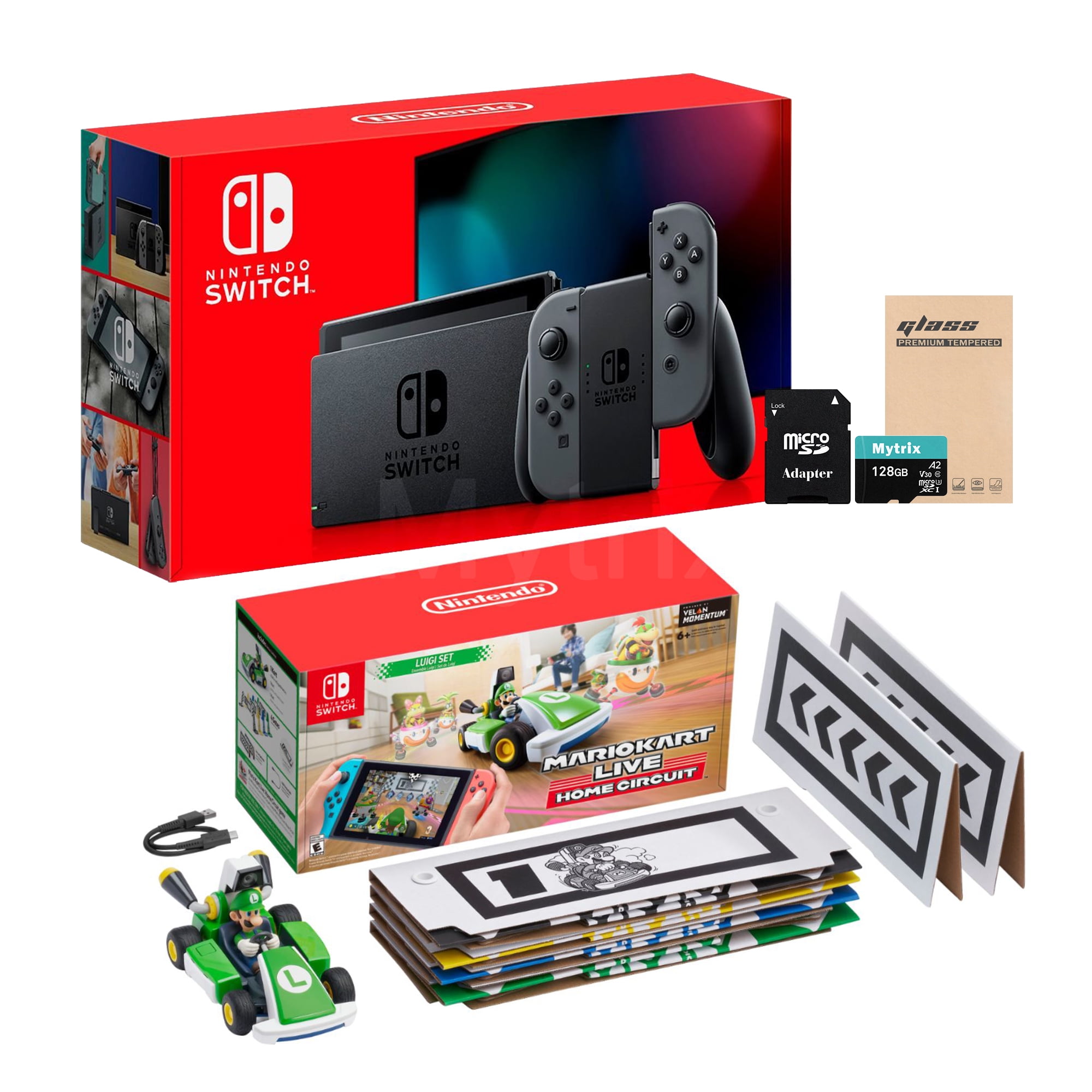Nintendo Switch Console and Kart Holiday Combo Nintendo Switch Gray