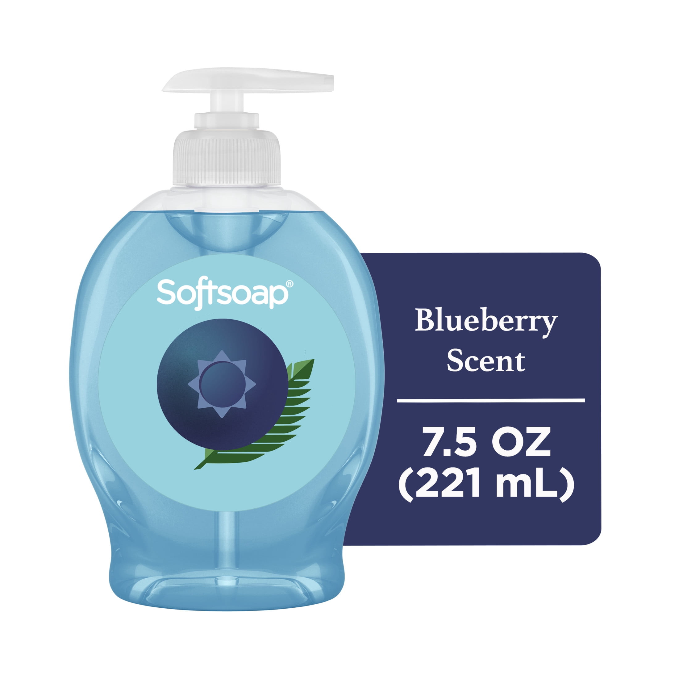 (6 pack) Softsoap Limited Edition Liquid Hand Soap, Blueberry Scent, 7.5 fl oz Pump Bottle