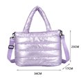 thumbnail image 2 of Bolso de nailon Vintage para mujer versátil con hilo bordado con asa superior para compras de viaje y ocio, 2 of 6