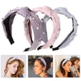 thumbnail image 3 of 3 diademas de perlas artificiales para mujer, diadema de perlas artificiales, tocado de moda, 3 of 7