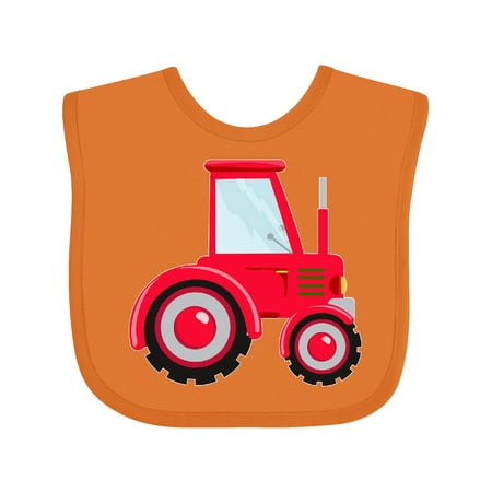 

Inktastic Farming Red Tractor Gift Baby Boy or Baby Girl Bib