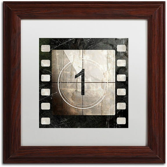 Trademark Fine Art "Vintage Countdown I" Canvas Art by Color Bakery White Matte, Wood Frame