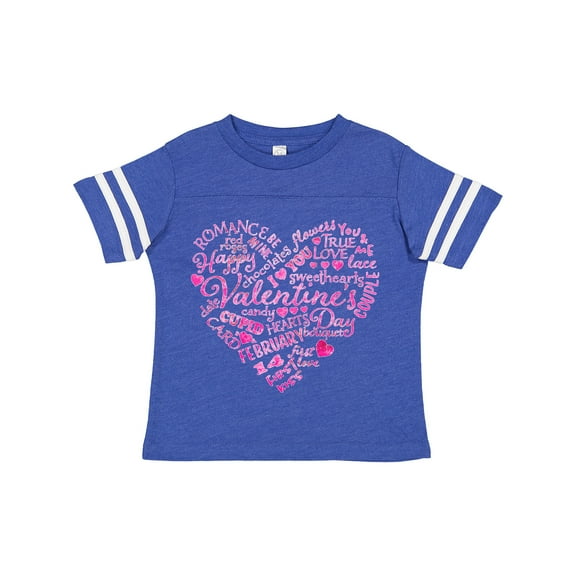 Inktastic Valentine words in pink Boys or Girls Toddler T-Shirt