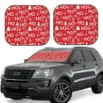 thumbnail image 2 of Picia Christmas Hohoho 2 Piece Car Windshield Sun Shade Foldable | Foldable Sun Shield for Front Window Blocks UV Rays and Keeps Your Vehicle Cool-Medium, 2 of 7