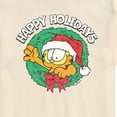 thumbnail image 3 of Garfield - Happy Holidays Wreath Christmas - Men's Short Sleeve Graphic T-Shirt, 3 of 5