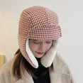 thumbnail image 6 of SikaFu Russian Cap New Fashion Men Women Winter Hat Plaid Trapper Earflap Cap Warm Windproof Russian Hat Male Female Bomber Hat, 6 of 6