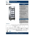 thumbnail image 6 of Heavy Duty Commercial Stainless Steel 23 cu ft Glass Door Reach-In Refrigerator (1 Door), 6 of 7