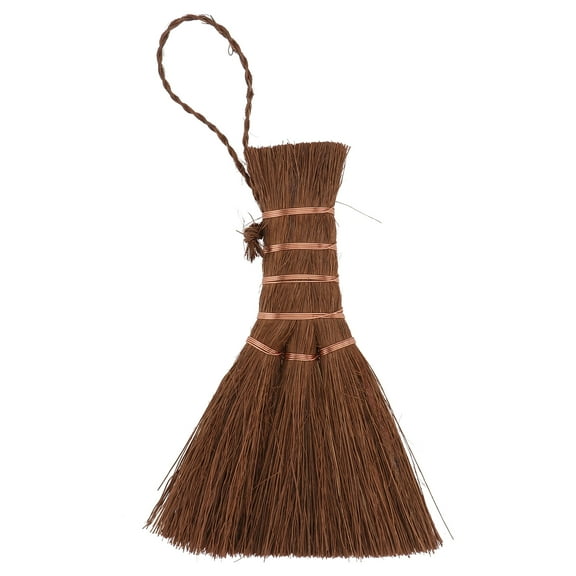 FRCOLOR mini palm broom Natural Whisk Broom Broom Desk Cleaning Computer Keyboard Brooms Tea Cup Duster for Home,5.51"X3.15"X1.97"