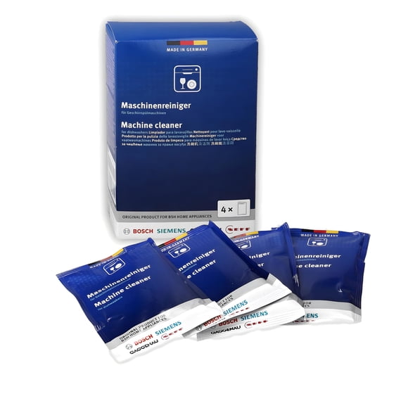 Limpiador para lavavajillas Bosch, 4 unidades, 180 g, elimina la cal