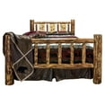 thumbnail image 4 of Glacier Country Collection King Bed w/ Laser Engraved Elk Design, 4 of 9