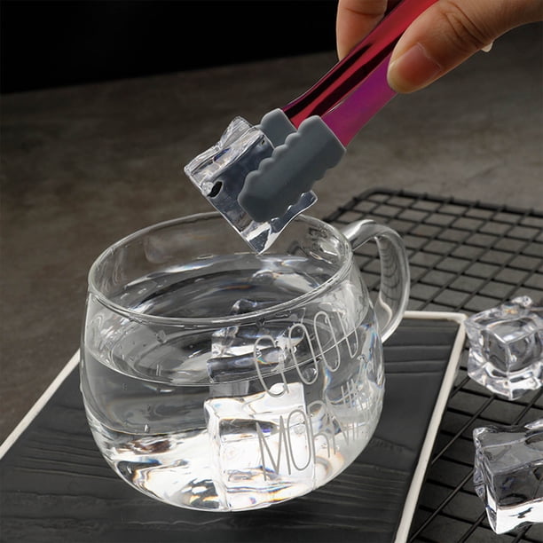 Minipinzas de Acero Inoxidable 304 - Pinzas de Silicona de 13 Cm para Tablas de Charcutería | para Servir Postres | y Tareas de Cocina de Precisión