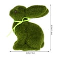 thumbnail image 3 of WORGEOUS Adorable conejo flocado de Pascua, decoración decorativa para fiesta, conejo flocado, 3 of 7