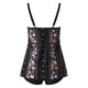 thumbnail image 4 of WILLBEST Traje de Baño de Dos Piezas para Mujer, con Pantalones Cortos, Talla Grande, Estampado, Espalda de Tiras, conjunto, 4 of 5