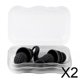 thumbnail image 1 of 2xTapones Para Los Oídos De Natación Con Caja Reutilizables Para Dormir, Bucear, Bañarse, Negro, 1 of 7