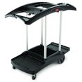 thumbnail image 1 of Carro de Limpieza Rubbermaid Triple Capacidad, 22" Ancho, Aluminio/Plástico, Negro, 1 of 4