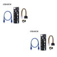 thumbnail image 2 of ZheElen 100Pcs VER 003 USB 3.0 PCI-E Riser 1X 4x 8x 16x Extender Riser Adapter Card SATA 15pin Male to 4pin Power Cable For Black 60CM 2Set, 2 of 6