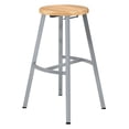 thumbnail image 3 of NPS 30" Titan Stool Solid Wood Seat Grey Frame, 3 of 3