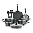 thumbnail image 1 of T-fal Easy Care 12-Piece Non-Stick Cookware Set, Pots and Pans, Grey, 1 of 11