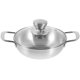 thumbnail image 5 of GOOHOCHY 1 juego de sartenes de cocina de acero inoxidable, reutilizables, para el hogar, de acero inoxidable, wok, 5 of 8