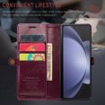 thumbnail image 2 of TECH CIRCLE for Galaxy Z Fold 6 Case, PU Leather PU Leather Durable Slim Cover Full Shockproof Protective Kickstand Card Slots Wallet Phone Case for Samsung Galaxy Z Fold 6 7.6 inch 2024,Winered, 2 of 10