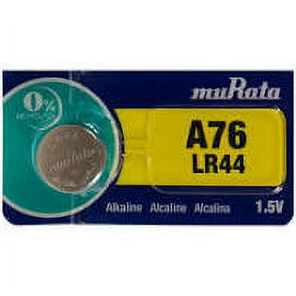 Sony Murata LR44 - A76 Alkaline Button Battery 1.5V - 2 Pack + 30% Off!