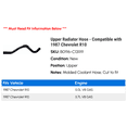 thumbnail image 2 of Upper Radiator Hose - Compatible with 1987 Chevrolet R10 - Gates, 2 of 2