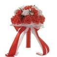 thumbnail image 2 of Clearance Artificial flowers under $5,Artificial And Dried Flower Colors Bridal Bouquet Ribbon Wedding Bouquet Bride Holding Flower PE Rose Bridesmaid Wedding Foam Flowers Rose, 2 of 9