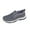 Grey, variant on Men's Slip-On Mesh Orthopedic Platform Sneakers with Fuzzy Lined Sports Breathable Loafers Boat Shoes Casual Comfy Non-Slip Walking Hiking Shoes