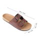 thumbnail image 4 of Sandalias planas de verano para hombre, informales, de moda, de cuero PU, con hebilla ajustable, 4 of 8