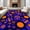 Orange, Pattern 1, variant on ODIKA 4'x6' Machine Washable Non-Slip Area Rug, Retro Arcade Joystick Non Slip Round High Traffic Rug, Orange, 546131