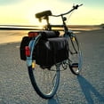 thumbnail image 4 of Canvas Bike Double Pannier Water Resistant Rack 40L Capacity Black, 4 of 7