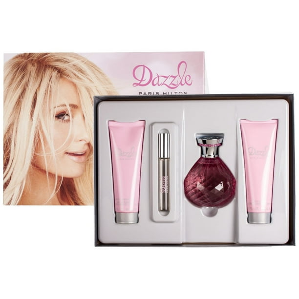Paris Hilton Dazzle Eau De Parfum Spray Gift Set For Women 4 Ea
