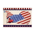 thumbnail image 3 of Zhourta 4th of July Table Mats 17.7x11.8Inch Patriotic Independence Day Kitchen Dining Decor Washable Oil Resistant Linen Placemats for Party, 3 of 6