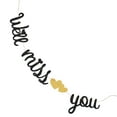 thumbnail image 4 of Black Glitter Banner Heart and Letter Printing Bunting Bachelor Party Flag Retirement Party Hanging Garland Decoration Layout Supplies, 4 of 5