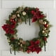 thumbnail image 5 of Árbol de Navidad Guirlanda 48 Piezas de Borgoña Terciopelo Árbol de Navidad Arco Puerta Corona Decoración Retro Corona Arco Decoración Árbol de Navidad, 5 of 7