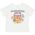 thumbnail image 3 of Inktastic My Nana and Papa Love Me with Cute Kitten and Flowers Boys or Girls Baby T-Shirt, 3 of 5