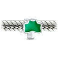 thumbnail image 2 of Bling Jewelry Womens Lucky Enamel Green Shamrock Clover Charm Bead .925 Sterling Silver Fits European Bracelet, 2 of 3