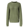thumbnail image 2 of Gibobby Suéter Abrigo Mujer Mujer 2022 invierno otoño sólido cuello cuello globo manga larga suéteres pulóver ropa de abrigo (Verde, S), 2 of 5