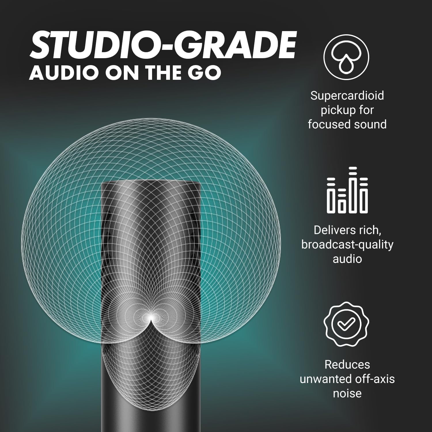 Movo VXR10-AI Shotgun Microphone with AI Noise Cancellation - Camera Microphone for DSLR, Smartphone & Computer - Supercardioid On-Camera Mic with 3.5mm & USB-C Cables