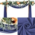thumbnail image 2 of DSstyles Wedding Arch Draping Fabric,Chiffon Densed Stretch Yarn Fabric Drapery for Arbor Wedding Archway Ceremony Party Ceiling Decor Backdrop (2ft X 18ft), 2 of 6