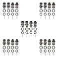 thumbnail image 3 of VONKY 4Pcs 17mm Wheel Hub Adapter Extension Conversion Titanium Gray 31mm 5Set, 3 of 6