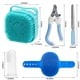 thumbnail image 1 of Cepillo de baño para perros, champú de silicona suave para mascotas, dispensador de masaje con cepillo de ducha, cepillo de dientes para mascotas, cortaúñas y limas de uñas para perros y gatos JAMW Sencillez, 1 of 4