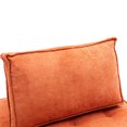 thumbnail image 7 of Williamspace Accent Sofa Chair,Upholstered Leisure Lazy Chair,Modern Square Floor Sofa Single Couch with Removable Pillow for Living Room Bedroom,Orange, 7 of 7