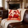 thumbnail image 4 of Uuiauoio Horse Zodiac Pillow Cover Flocked Plush Cute Animal Design Throw Pillow Case for Sofa Bed Living Room Home Decor Year of the Horse Theme, 4 of 6