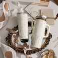 thumbnail image 5 of Thyme & Table 24oz Stainless Steel Luna Tumbler with Handle and Dual Straw Lid, Wedding, 5 of 6
