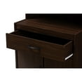 Baxton Studio Tannis Dark Walnut Finished Kitchen