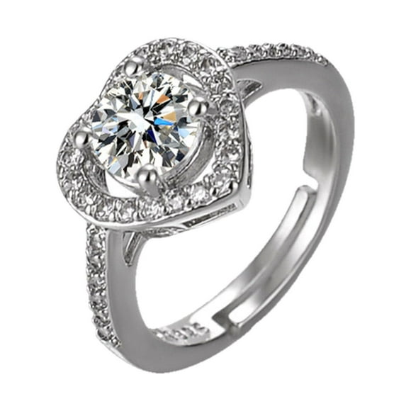 Canada Day Kcavykas Back to School Season,Imitation Moissanite Engagement Wedding Round Imitation Diamond Promise Ladies Gift