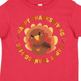 thumbnail image 4 of Inktastic Happy Thanksgiving with Cute Turkey Boys or Girls Toddler T-Shirt, 4 of 5