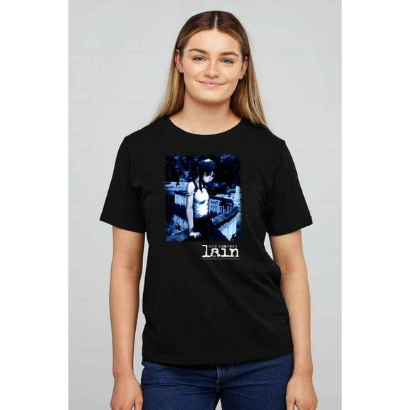 Serial Experiments Lain Let's All Love Lain Anime T-shirt unisex up to 5XL
