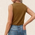 thumbnail image 6 of Women Summer Jacket Fashion Casual Round Neck Shirt Sleeveless T Shirt Vest Adjustable Tops for Women Workout Set Active Crop 3xl Tops for Women Athletic Tops Girls Wardrobe Women Pocket Top Fitness, 6 of 8